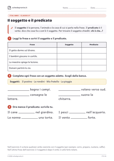 Anteprima scheda IT3-31