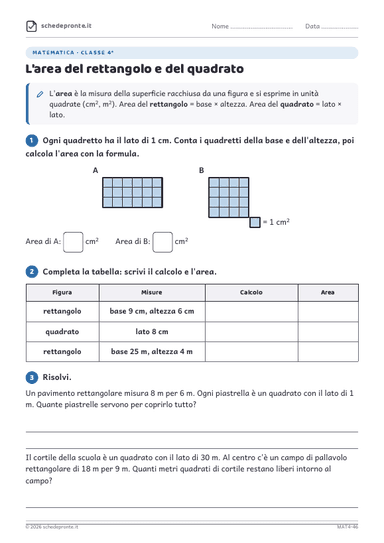 Anteprima scheda MAT4-46