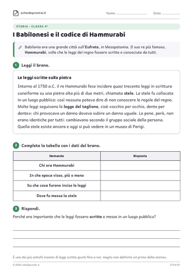 Anteprima scheda STO4-07